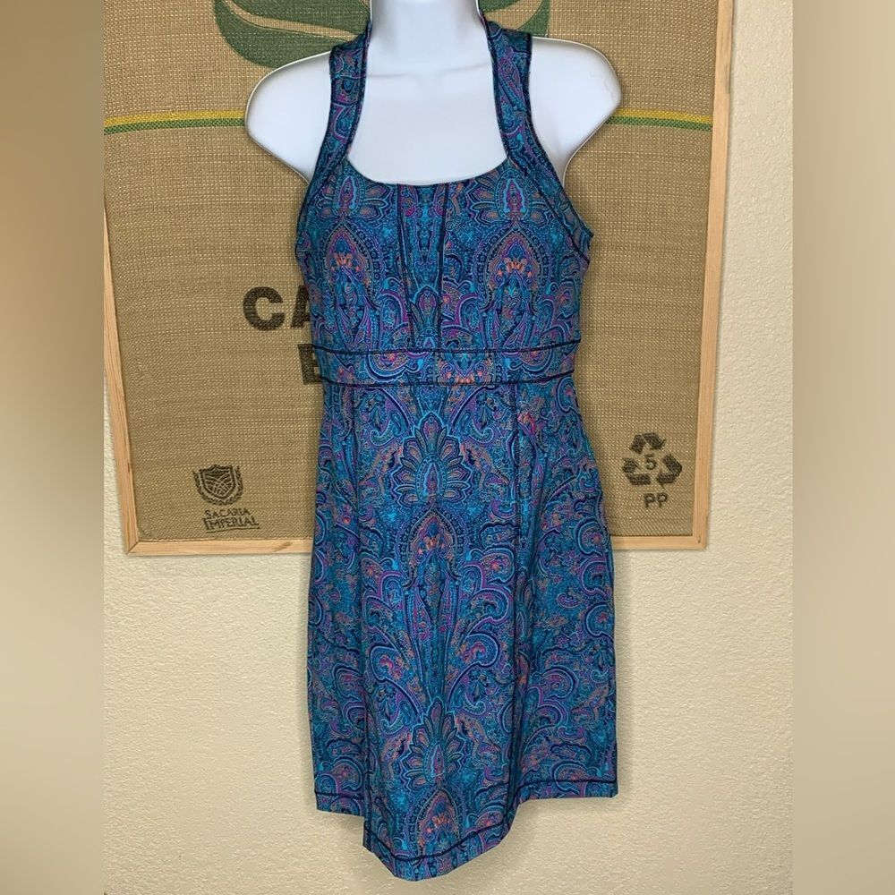 Title Nine Blue and Pink Paisley Mini Dress